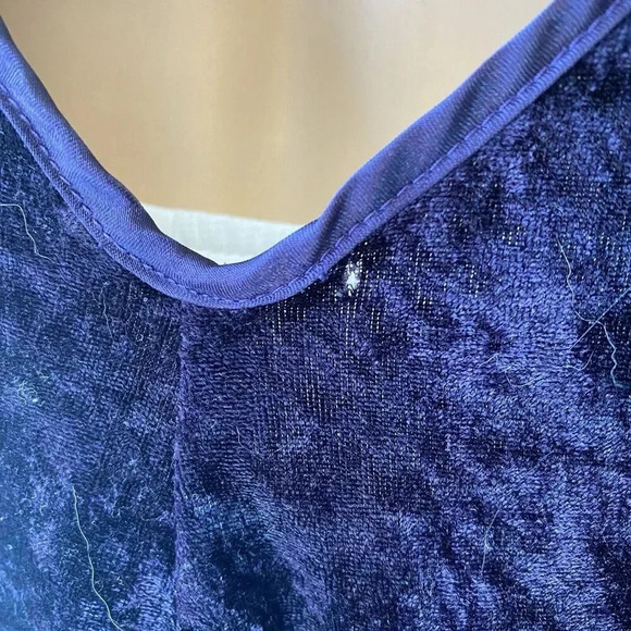 VTG Intimate Moods Women’s L Nightie Lingerie Purple Velvet Sexy Romantic Grunge - Picture 6 of 6